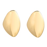 ( Gold)Autumn and Winter Alloy earrings exaggerating occidental style Earring woman trend shape Metal ear studearrings