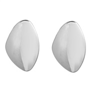 ( Silver)Autumn and Winter Alloy earrings exaggerating occidental style Earring woman trend shape Metal ear studearrings