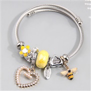 fashion conciseDL concise love pendant more elements accessories lady personality bangle