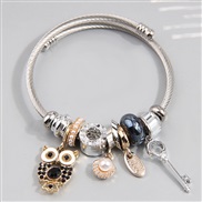 fashion conciseDL concise owl key pendant more elements accessories lady personality bangle