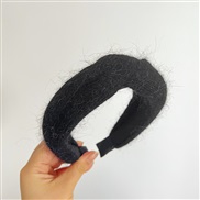 ( black )new color all-Purpose temperament velvet width Headband Winter Headband