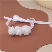 (BZ189 baise) occidental style bride flower small fresh Pearl Cloth ribbon wedding