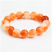 (B1693 Y 4 orange)new medium color imitate beads bracelet woman all-Purpose samll temperament color
