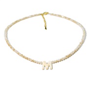 (M)Shells Word crystal beads necklace woman temperament all-Purpose clavicle chain color