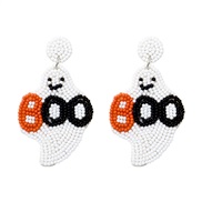 ( white)summer creative earrings cartoon Word handmade beads earring woman day earrings