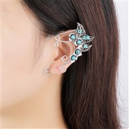 (6 3) Earring occidental style retro flowers rose tassel Ear clip