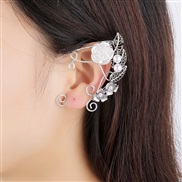 (6 7) Earring occidental style retro flowers rose tassel Ear clip