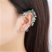 (6 8) Earring occidental style retro flowers rose tassel Ear clip