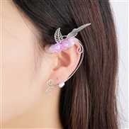 (6 1 ) Earring occidental style retro flowers rose tassel Ear clip