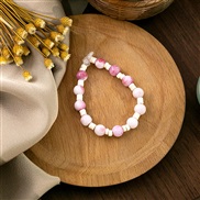 (S31 )samll wind color beads bracelet  love bow Pearl woman