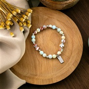 (S313)samll wind color beads bracelet  love bow Pearl woman