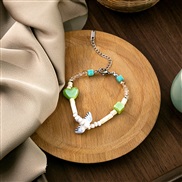 (S314)samll wind color beads bracelet  love bow Pearl woman