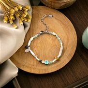 (S316)samll wind color beads bracelet  love bow Pearl woman