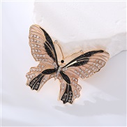 (Ligh )occidental style new brooch fully-jewelled crystal color high temperament butterfly brooch Metal elegant