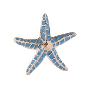 ( blue)brief personality starfish brooch creative Alloy enamel woman high