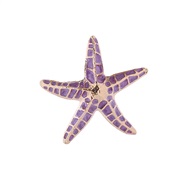(purple)brief personality starfish brooch creative Alloy enamel woman high