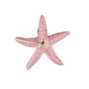 ( Pink)brief personality starfish brooch creative Alloy enamel woman high