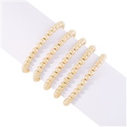 ( Gold) brief temperament Alloy bracelet set  retro color beads multilayer personality woman