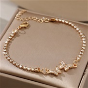 (58299 2)occidental style fully-jewelled bracelet samll diamond butterfly bracelet same style high bracelet