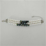 ( Bracelet White K 2151K2)occidental style  wind Pearl necklace  creative tassel clavicle