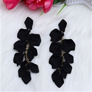 ( black22)new Bohemian style ear stud earrings fashion personality tassel petal candy colors earring woman
