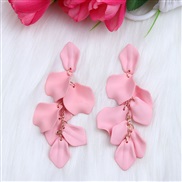 ( Pink16)new Bohemian style ear stud earrings fashion personality tassel petal candy colors earring woman