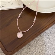 ( Pinklove  necklace)candy meteor~ color beads star necklace woman more girl summer clavicle chain