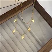 ( necklace)candy meteor~ color beads star necklace woman more girl summer clavicle chain