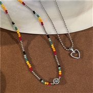 (love  necklace)candy meteor~ color beads star necklace woman more girl summer clavicle chain