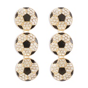 E fashion sport Olives diamond earrings  creative enamel Earring