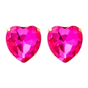 (57339 HPK)new Korean style summer day earrings Peach heart color love high temperament lovely woman ear stud