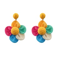 ( Color) earrings occidental style Earring woman weave elegant flowers earringearrings