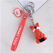 ( red)geometry surface animal key buckle pendant student bag bag key chain hanging ornaments creative gift