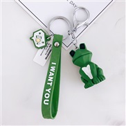 ( green)geometry surface animal key buckle pendant student bag bag key chain hanging ornaments creative gift