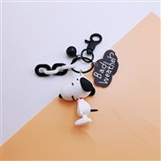 ( Black )cartoon silica gel lovely key buckle three boy key circle chain bag bag pendant