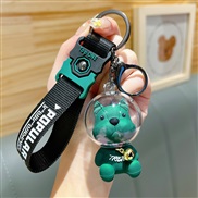 (  green) key buckle girl student cartoon bag bag hanging ornaments man key pendant key chain