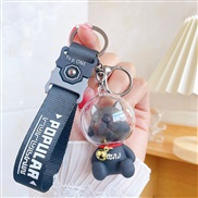 (  black) key buckle girl student cartoon bag bag hanging ornaments man key pendant key chain