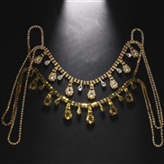 ( Gold)drop chain bride multilayer chain woman ody chain