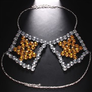 ( Silver)Five-pointed star chain chain Rhinestoneody chain