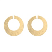 (circular )occidental style exaggerating wind Alloy earrings woman Irregular Round opening Round brief Earring