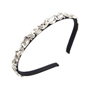 ( white)Korean fashion brief Headband diamond geometry high Headband temperament all-Purpose