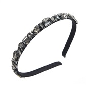 ( black)Korean fashion brief Headband diamond geometry high Headband temperament all-Purpose