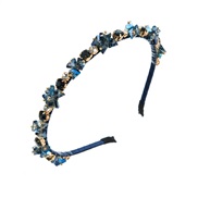 ( blue)Korea big crystal diamond Headband  briefins wind Headband same style head