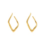 ( Gold)summer Alloy earrings occidental style Earring woman fashion Metal