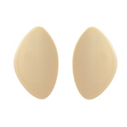 ( Cream colored )summer resin earrings occidental style exaggerating Earring woman fashion shape ear studearrings