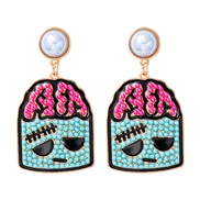 (57394 BU)occidental style creative cartoon lovely samll Pearl earrings Earring