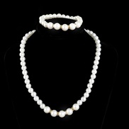 (Suit 14) bride sweater chain chain diamond Artificial Pearl necklace ear stud bracelet set
