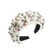 ( white)occidental style Olives Headband woman diamond Pearl jean Headband high temperament