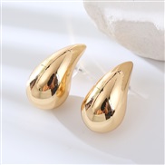 ( Gold)silver occidental style fashion brief drop earrings samll personality Metal wind high ear stud