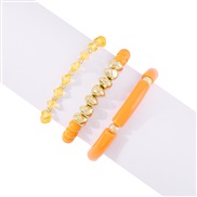 ( Orange) occidental style beads weave  Bohemia brief fresh sweet more bracelet set